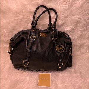Michael Kors Black Leather Satchel